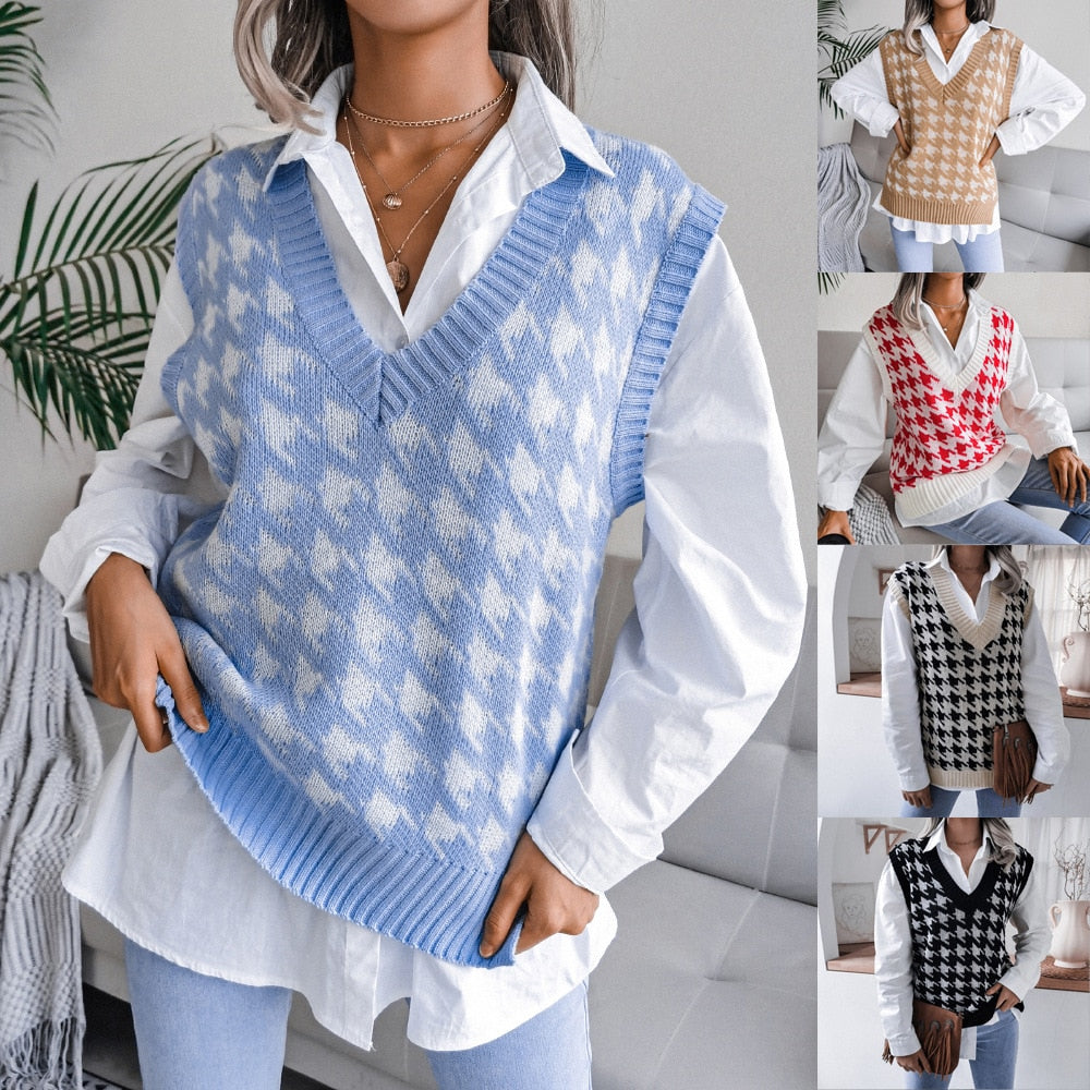 Levoire | Pull Pour Femme Au Style Universitaire Avec Imprimé