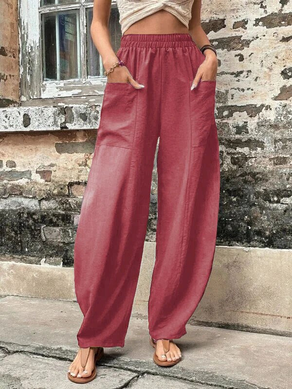 Levoire | Pantalon Décontracté De Vendange Rosa