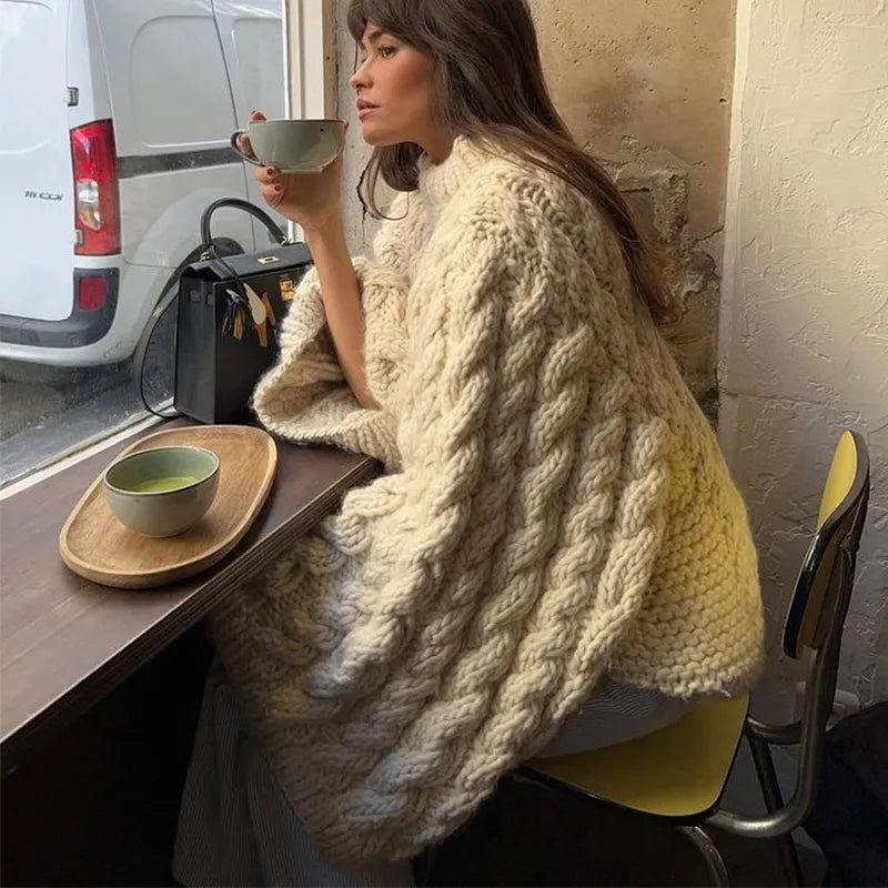 Levoire | Pull Câble Tendance Grande Taille Pour Femmes