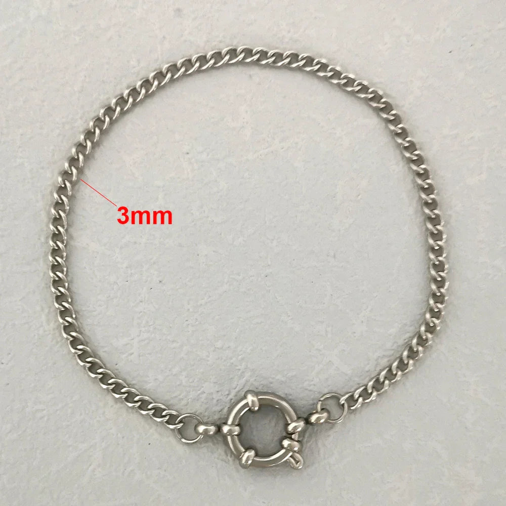 Levoire | Bracelet En Acier Inoxydable Y8 Argent 3mm