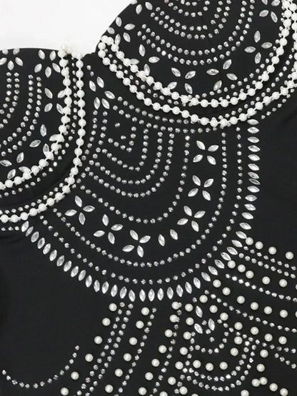 Levoire | Robe À Paillettes En Cristal Brillant Robe Brune