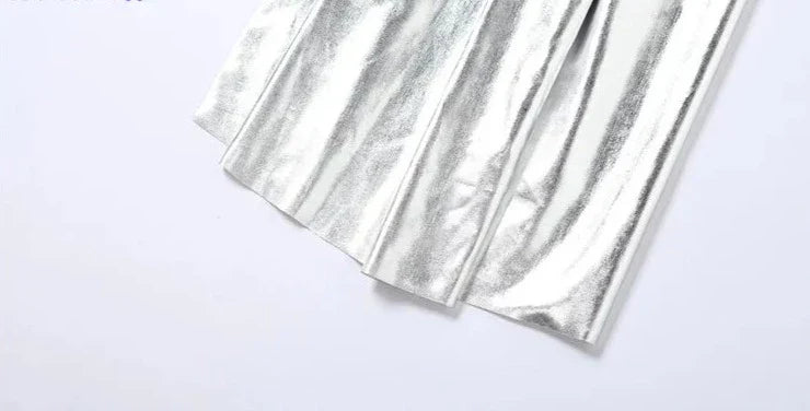 Levoire | Argent Robe Maxi Asymétrique À Une Épaule