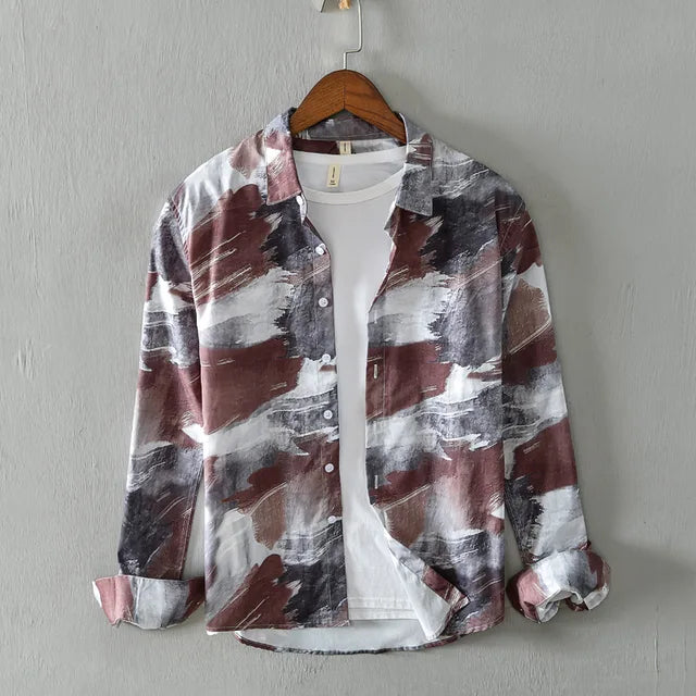 Levoire | Chemise Decontractee Imprimee Creatif Hommes