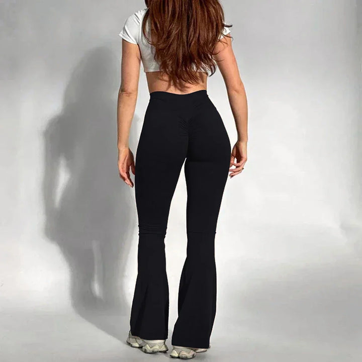 Levoire | Leggings Taille Haute À Jambes Larges Noir