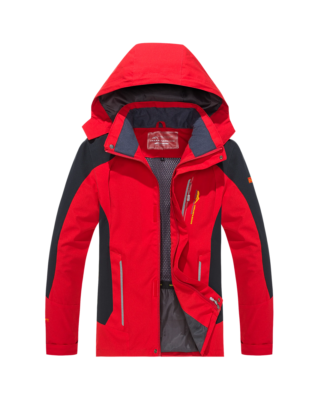 Levoire | Veste De Randonnée Imperméable À Manches Longues Avec Capuche Rot