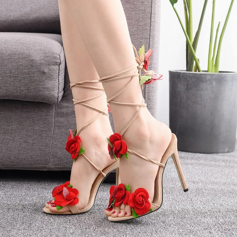 Levoire | Talon Haut Satin Rose