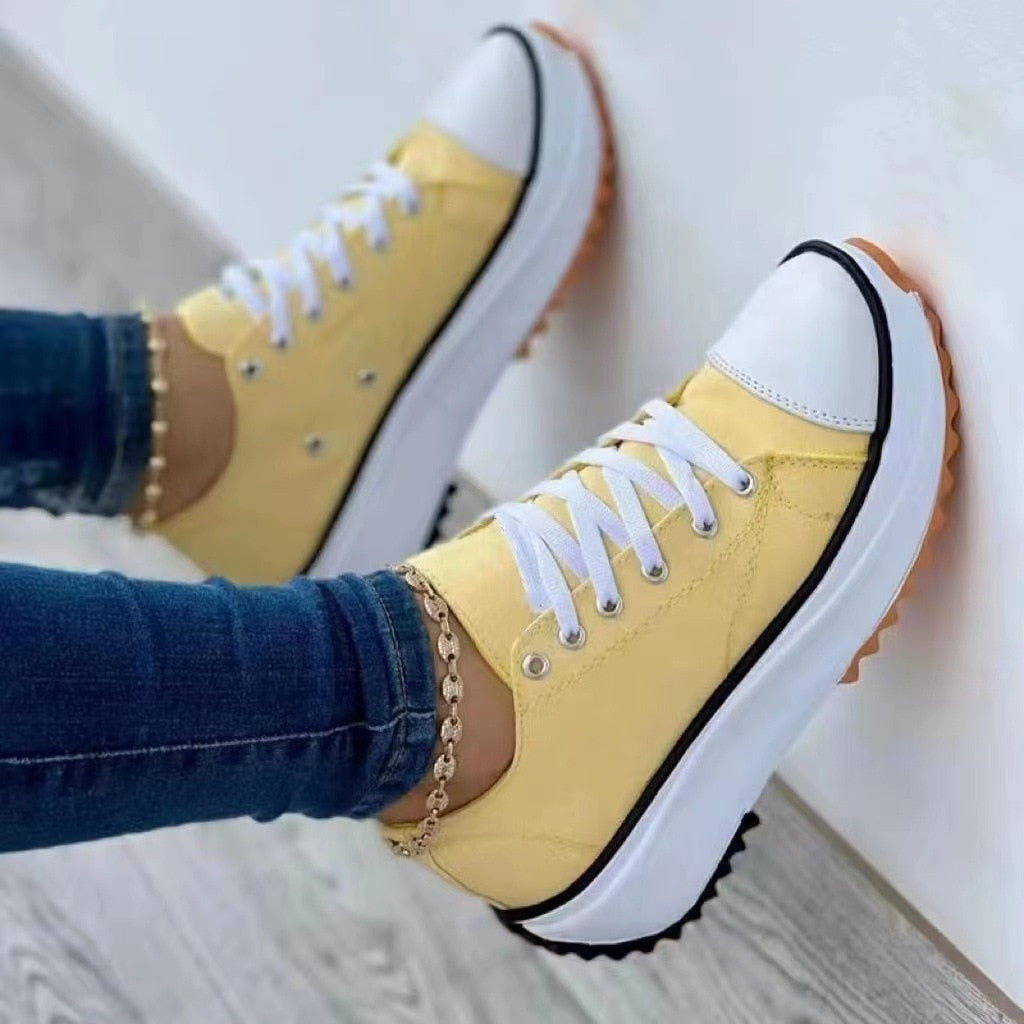 Levoire | Chaussures Pour Femmes Tendance Avec Semelle Ecco Jaune