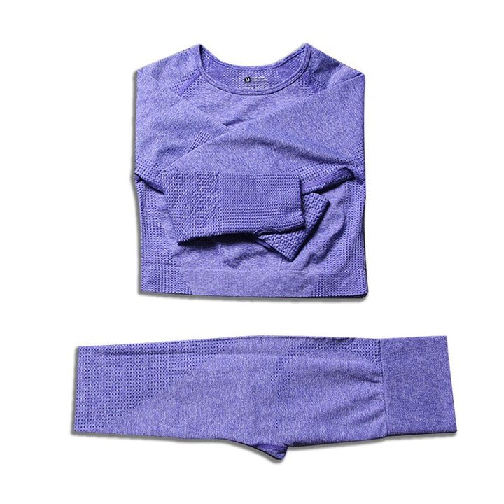 Levoire | Ensemble De Vêtements De Sport À Manches Longues Pour L'Entraînement Lila