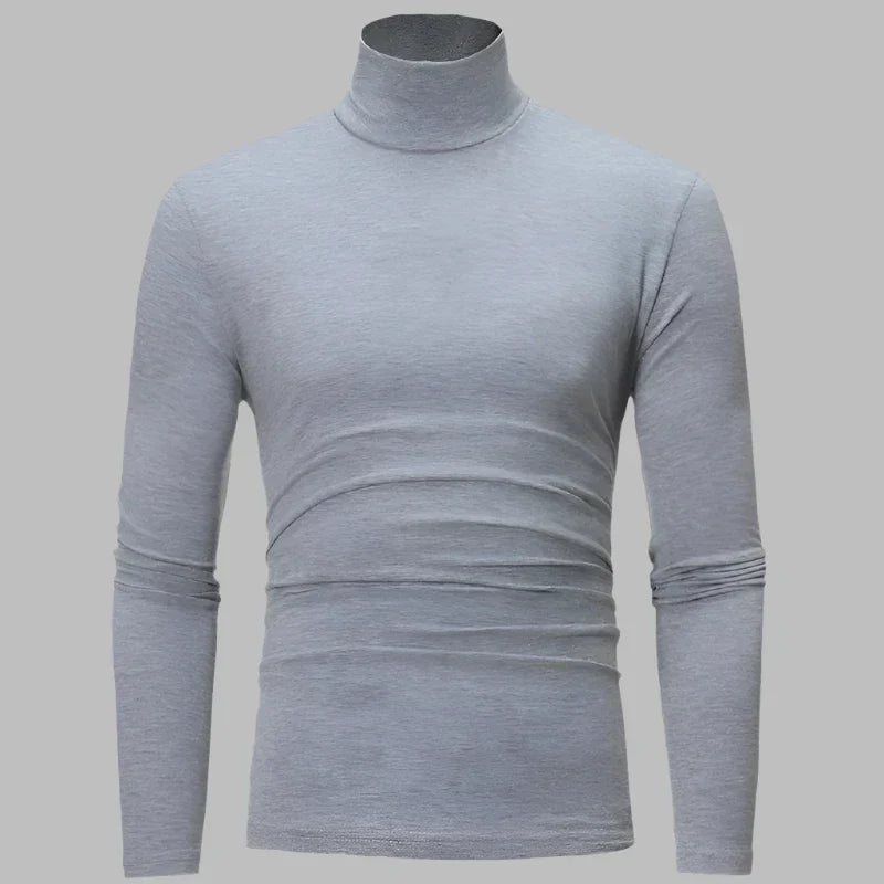 Levoire | Pull Thermique Mince Pour Hommes Gris clair