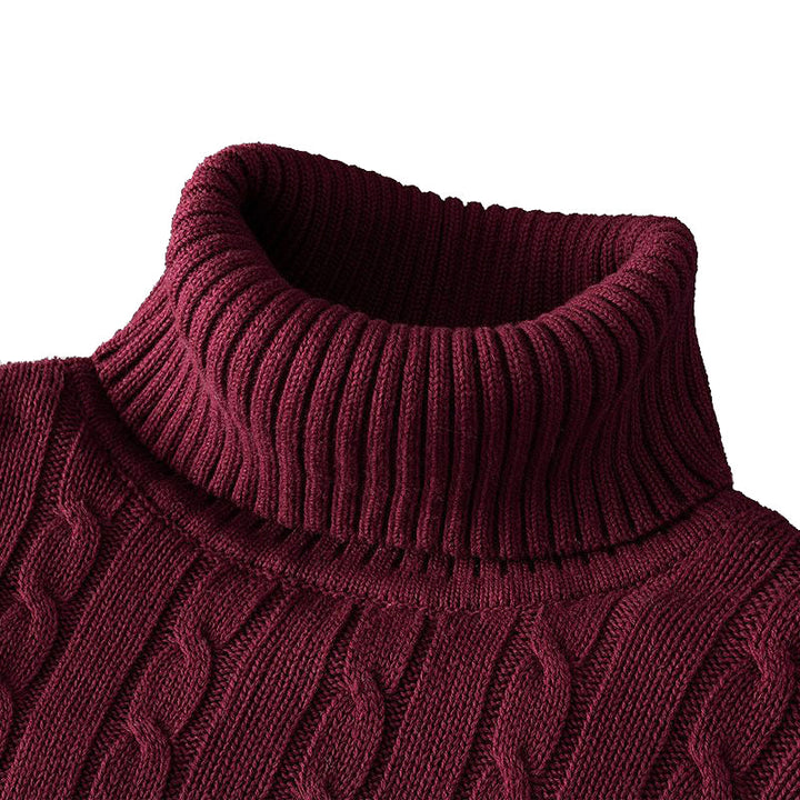 Levoire | Pull À Col Roulé Décontracté Avec Un Joli Motif Rot
