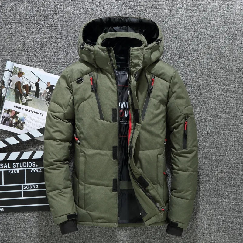 Levoire | Manteau d'hiver de haute qualité Vert armée