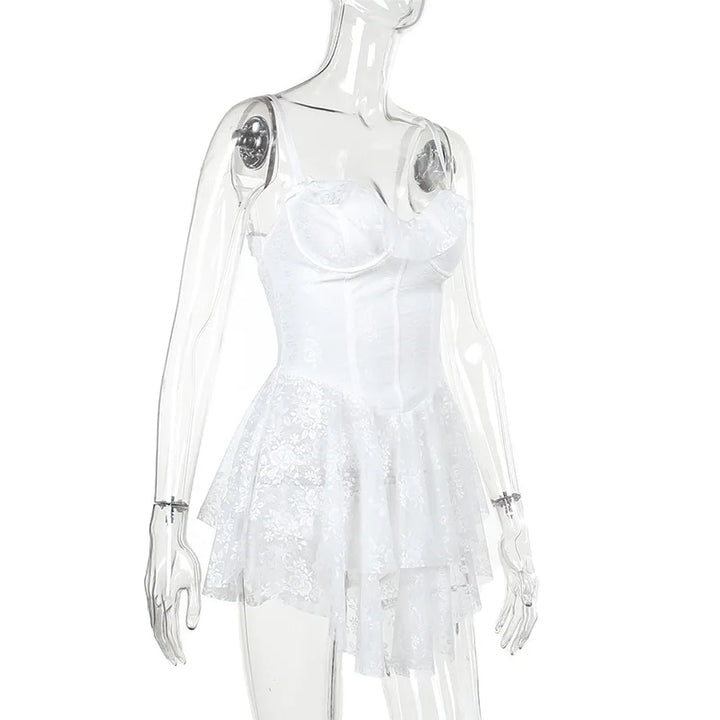 Levoire | Robe Mini Dos Nu En Dentelle Sans Bretelles