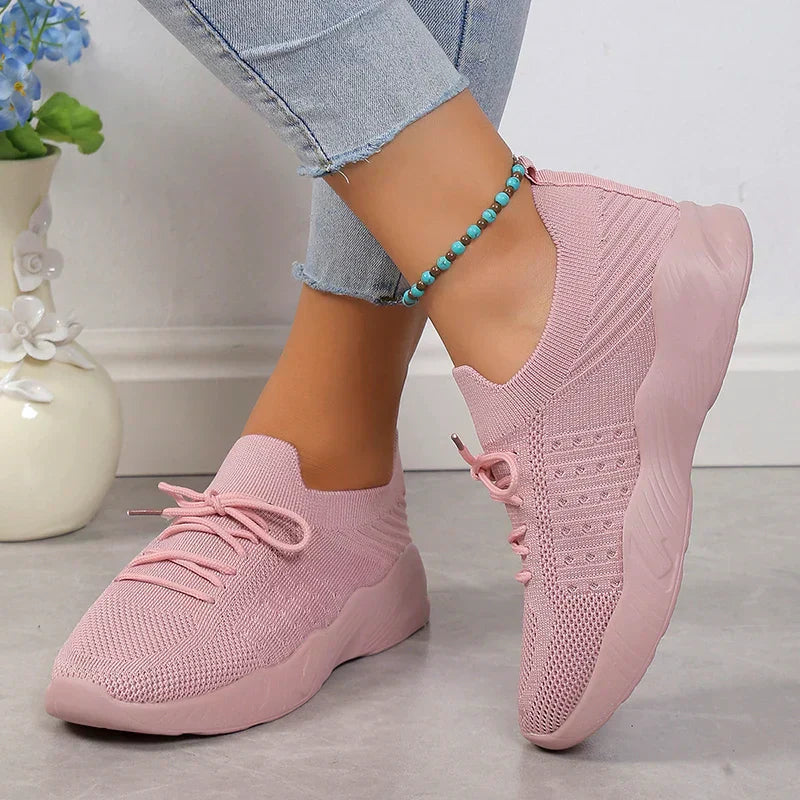 Levoire | Lightweight And Breathable Running Shoes With Flexible Sole Rosa