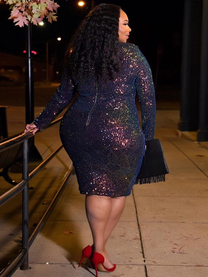 Levoire | Robe Longue À Paillettes Oversize