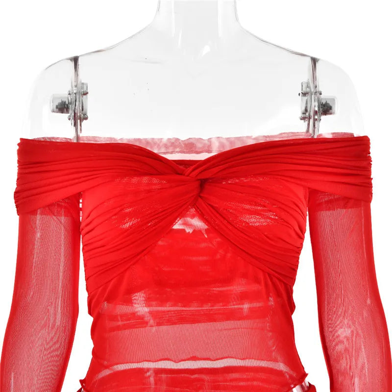 Levoire | Bustier Transparent Sans-Manches Ensemble Crop Et Jupe Longue