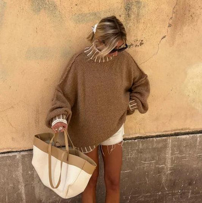 Levoire | Pull En Polaire Oversized À Manches Longues Chaude