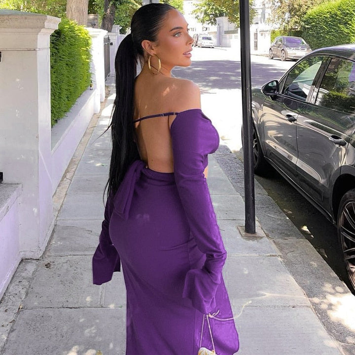 Levoire | Top Court À Col En V & Jupe Maxi Taille Haute