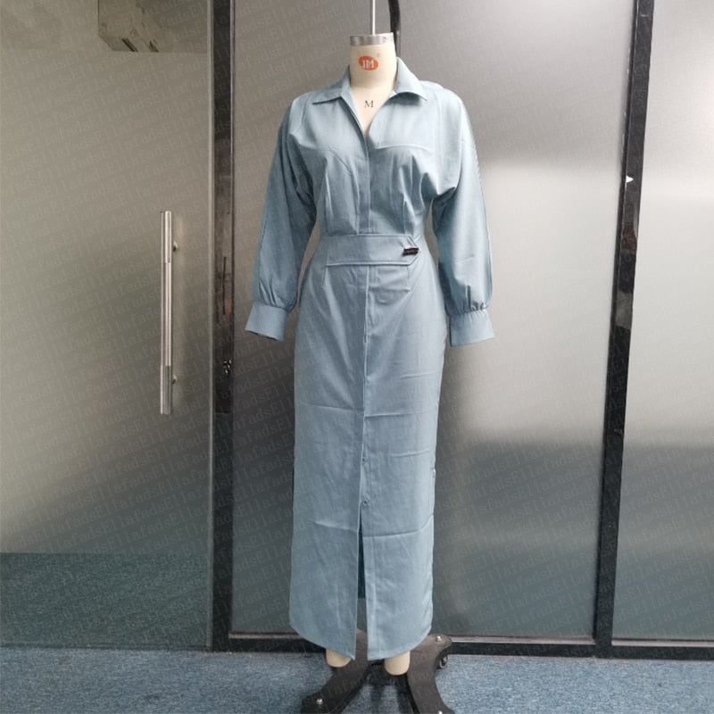 Levoire | Napper Opp Manches Longues V-Cou Maxi Robe