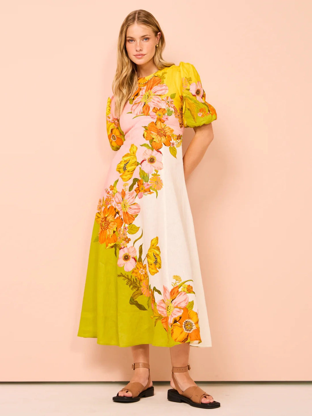 Levoire | Robe Midi Fleurie Tendance pour les Vacances