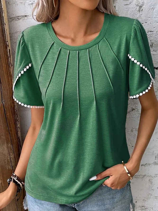Levoire | Blouse Élégante Avec Une Touche Vintage Vert