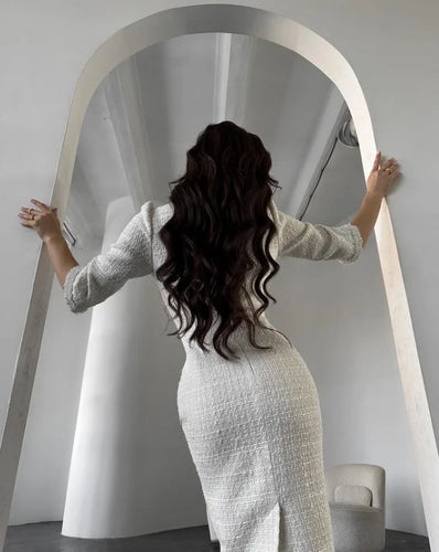 Levoire | Robe Décontractée Élégante Pour Femme - Blanc