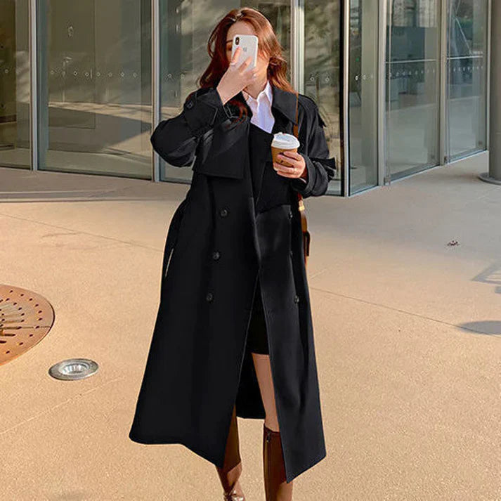 Levoire | Trench-Coat Avec Double Rangée De Boutons Noir