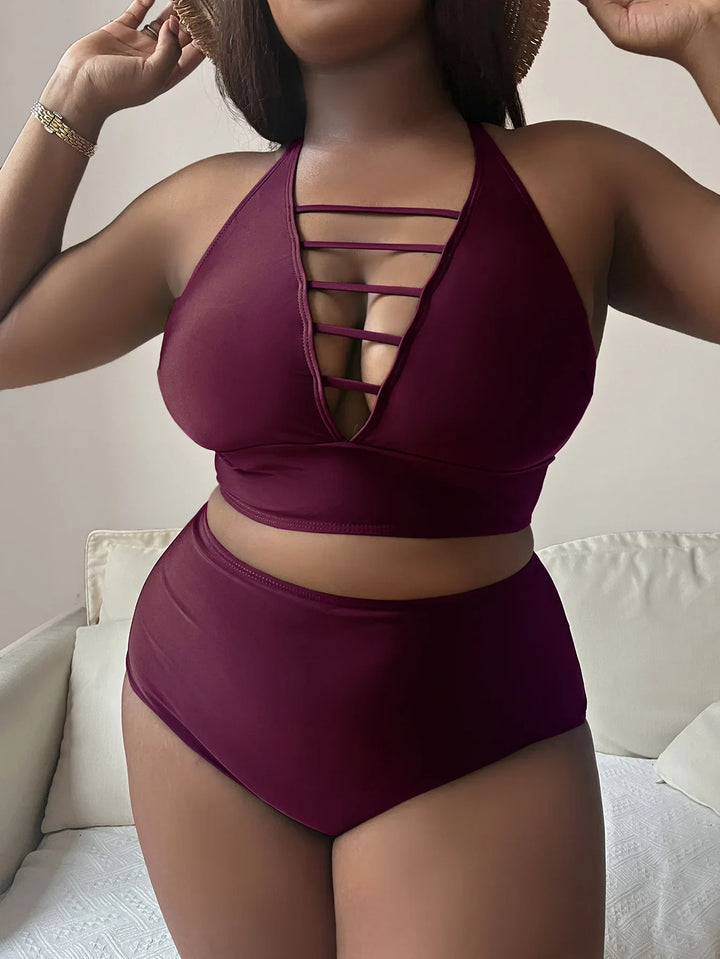 Levoire | Bikini Taille Haute Grande Vin rouge
