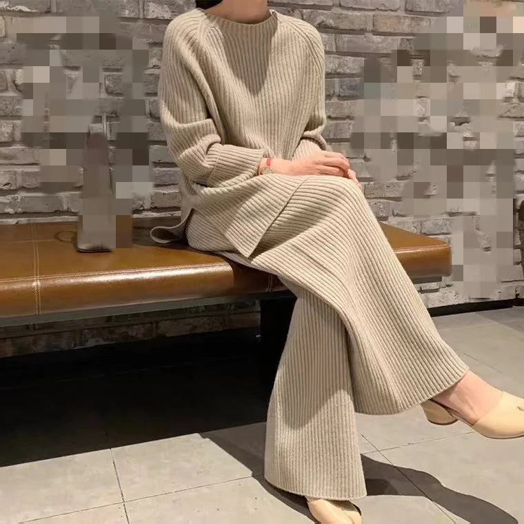 Levoire | Combinaison En Tricot Confortable Abricot