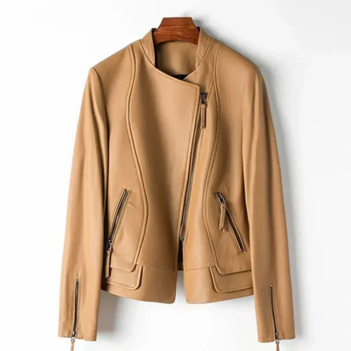 Levoire | Veste Élégante Pour Femmes Avec Fermeture Éclair Beige