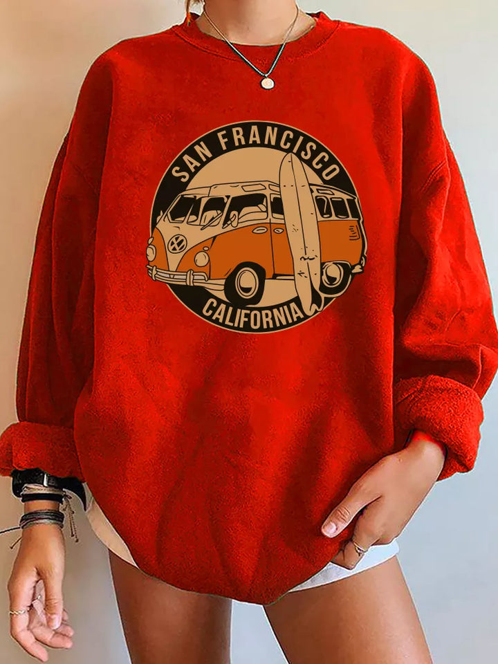 Levoire | Sweatshirt Oversize Leo Rot
