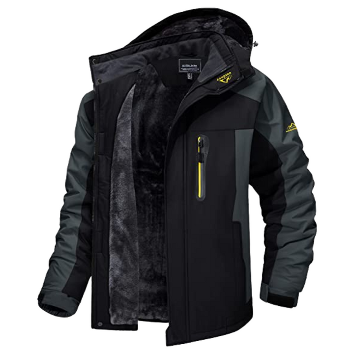 Levoire | Veste Pour Hommes Avec Capuche Profonde Et Poches Pratiques, Stylée Et Fonctionnelle Noir