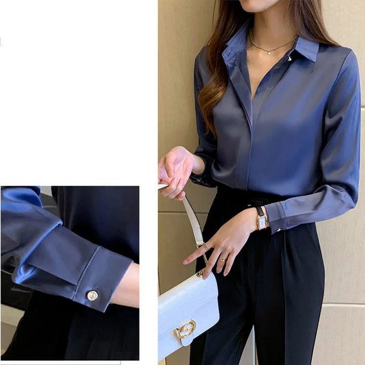 Levoire | Blouse En Satin Élégante Et Stylée