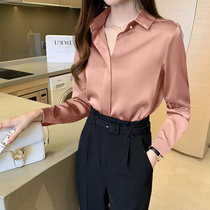 Levoire | Blouse En Satin Élégante Et Stylée