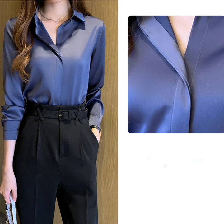 Levoire | Blouse En Satin Élégante Et Stylée