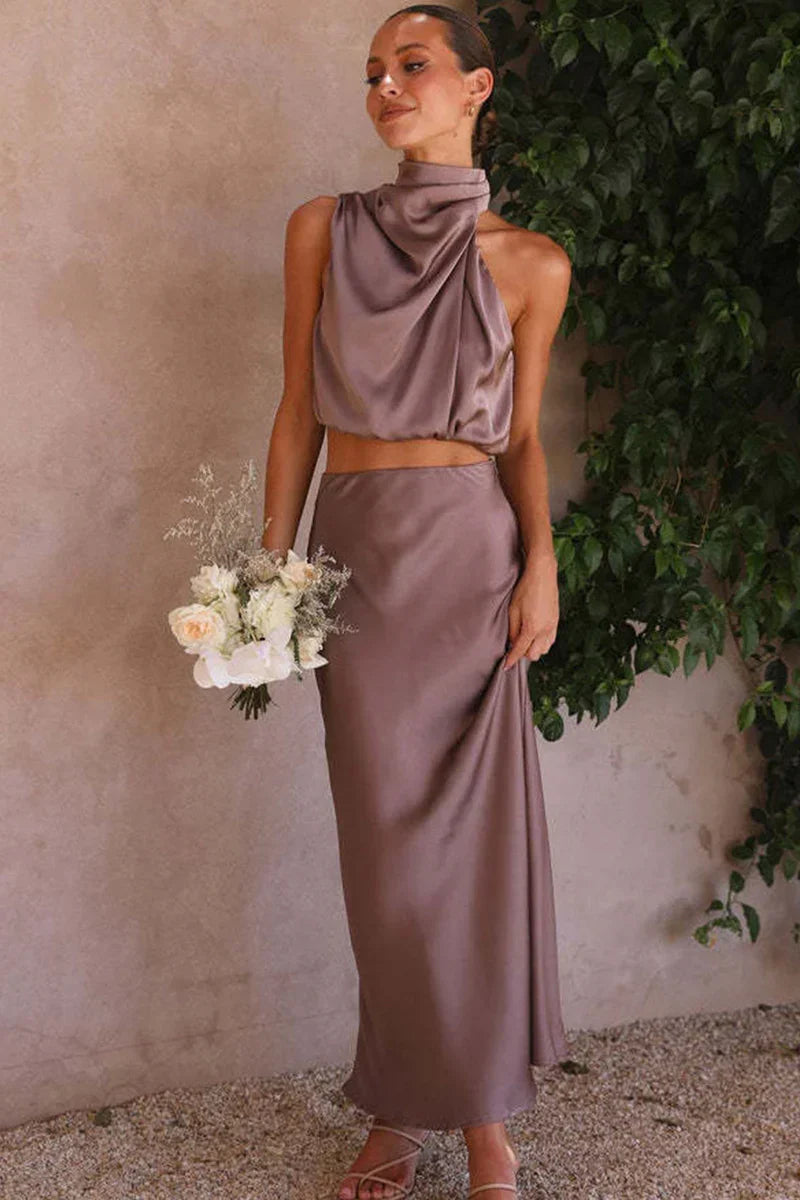 Levoire | Ensemble Élégant Deux Pièces violet