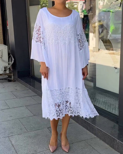 Levoire | Robe D'Été Blanche À Motif Floral