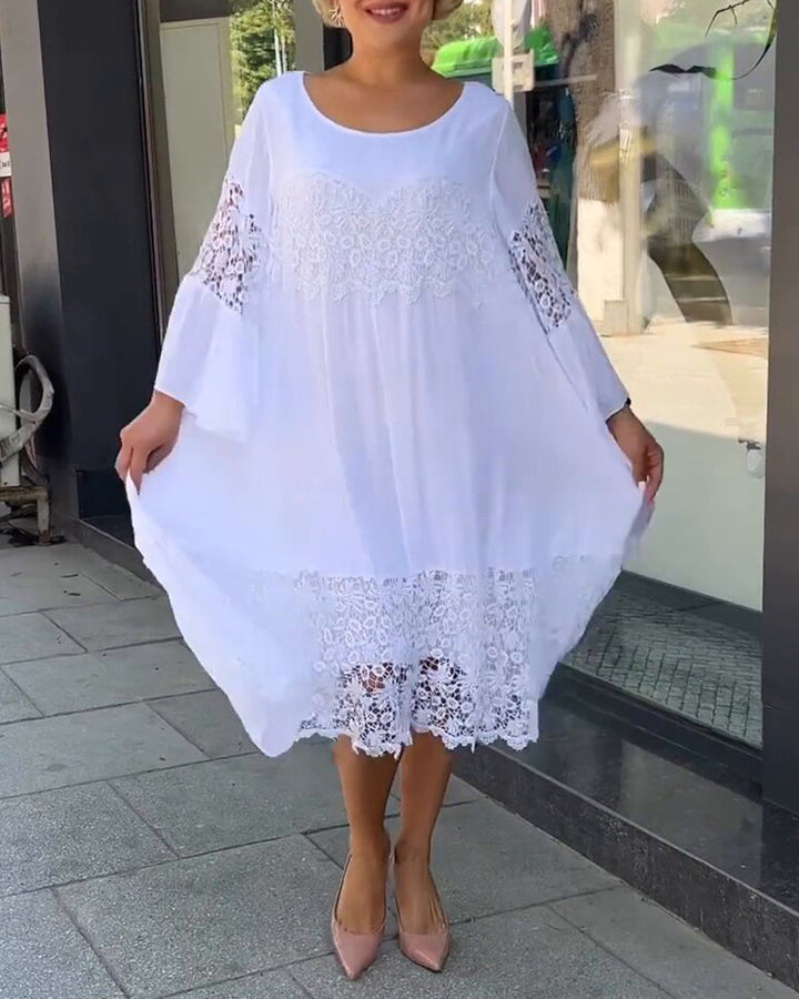 Levoire | Robe D'Été Blanche À Motif Floral