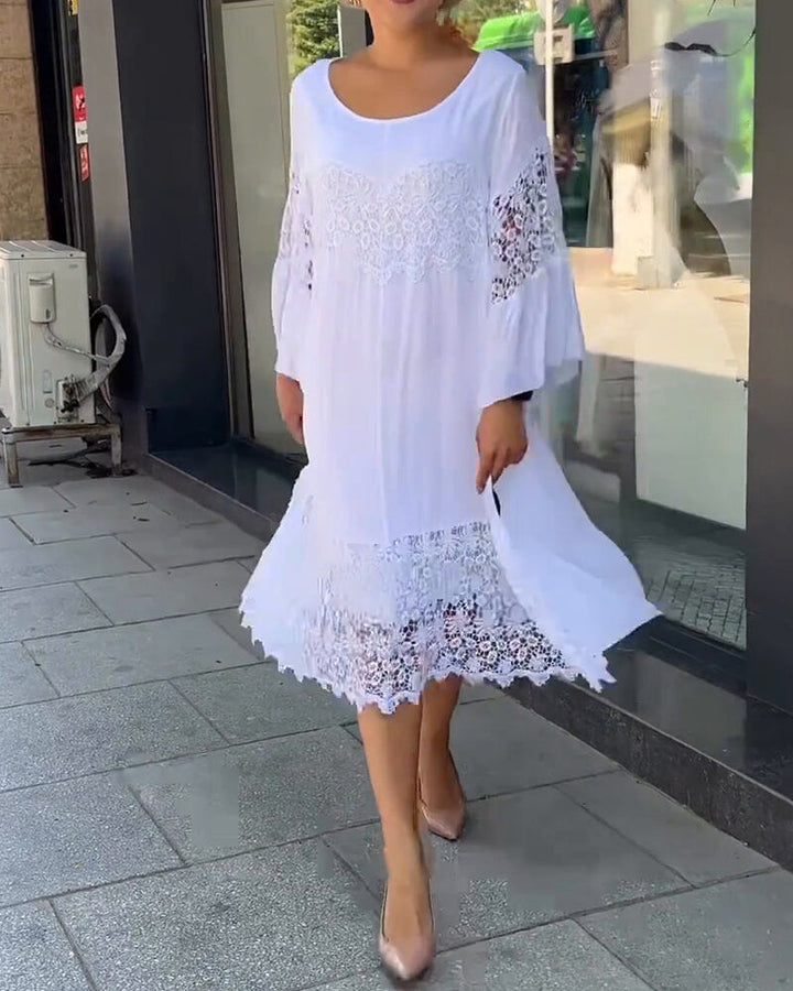 Levoire | Robe D'Été Blanche À Motif Floral