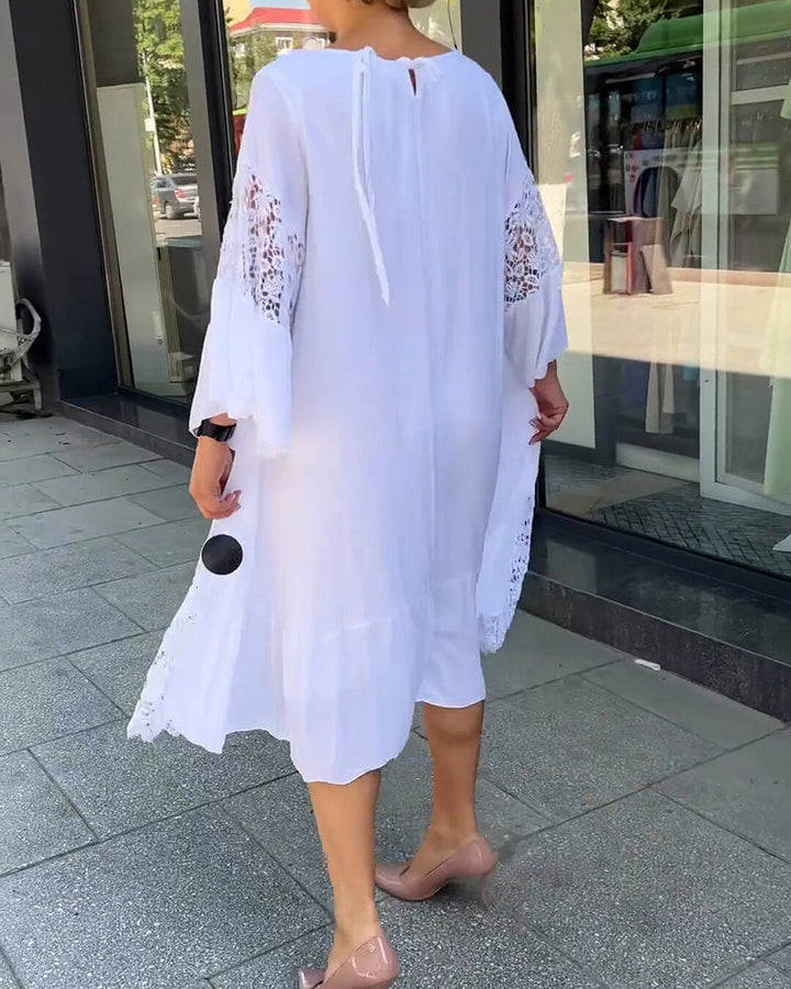 Levoire | Robe D'Été Blanche À Motif Floral