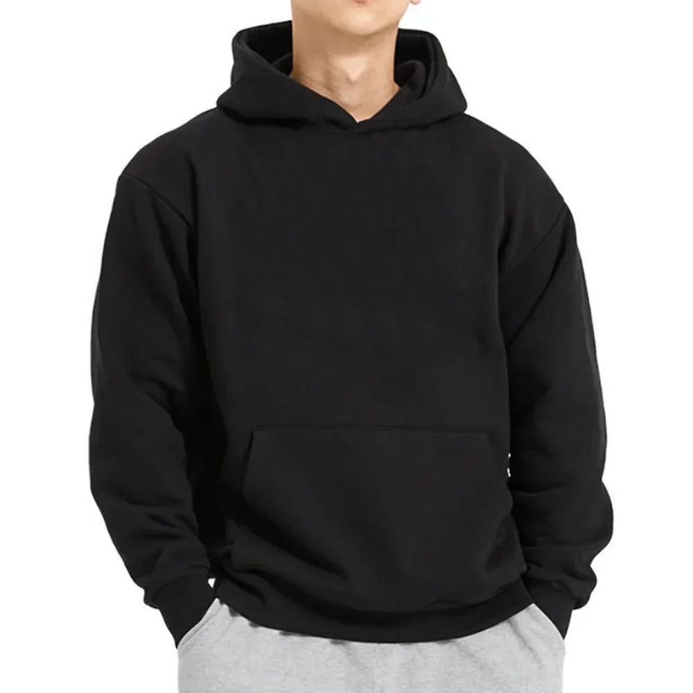 Levoire | Pull À Capuche En Coton Classique Pour Le Confort Quotidien Noir