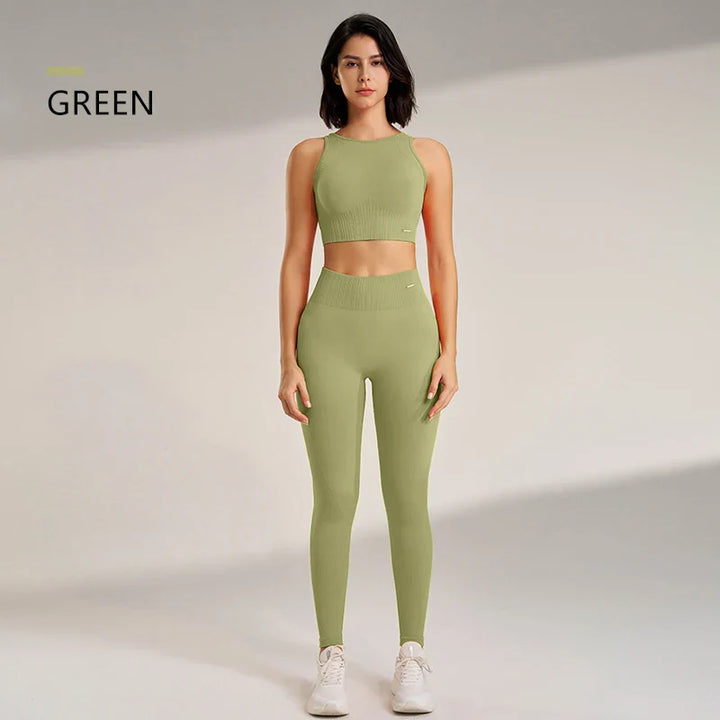 Levoire | Ensemble De Yoga Femme Vert