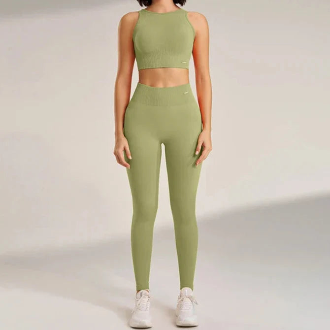Levoire | Ensemble De Vêtements De Sport Confortable Vert