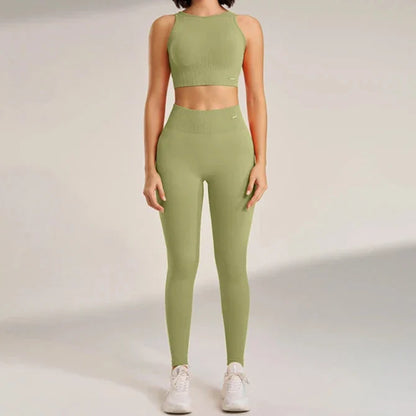 Levoire | Ensemble De Vêtements De Sport Confortable Vert