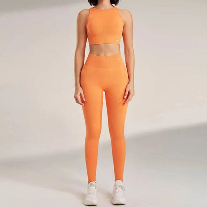 Levoire | Ensemble De Vêtements De Sport Confortable Orange