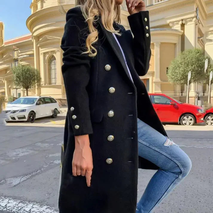 Levoire | Manteau Long Stylé Noir