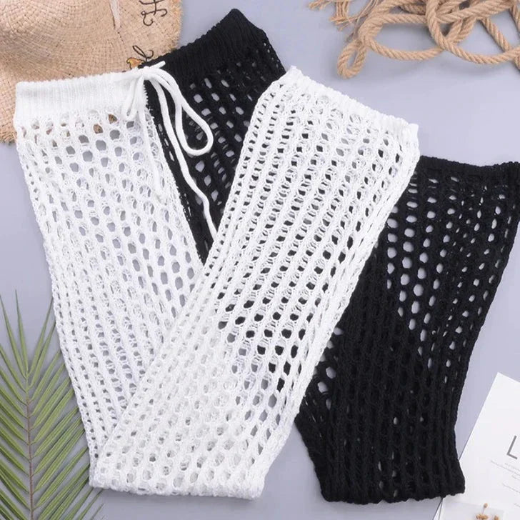 Levoire | Pantalon Taille Haute Tricoté noir blanc