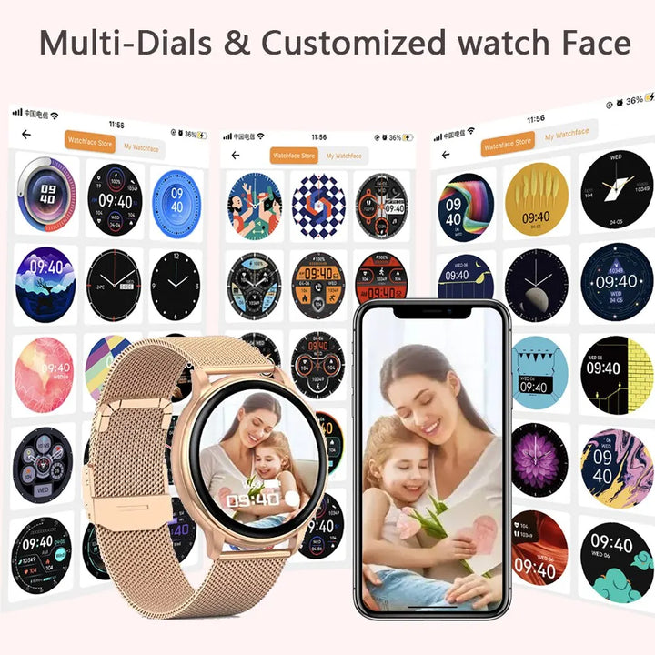 Levoire | Montre Connectée Bluetooth Avec Fonction Vocale Pour Femmes