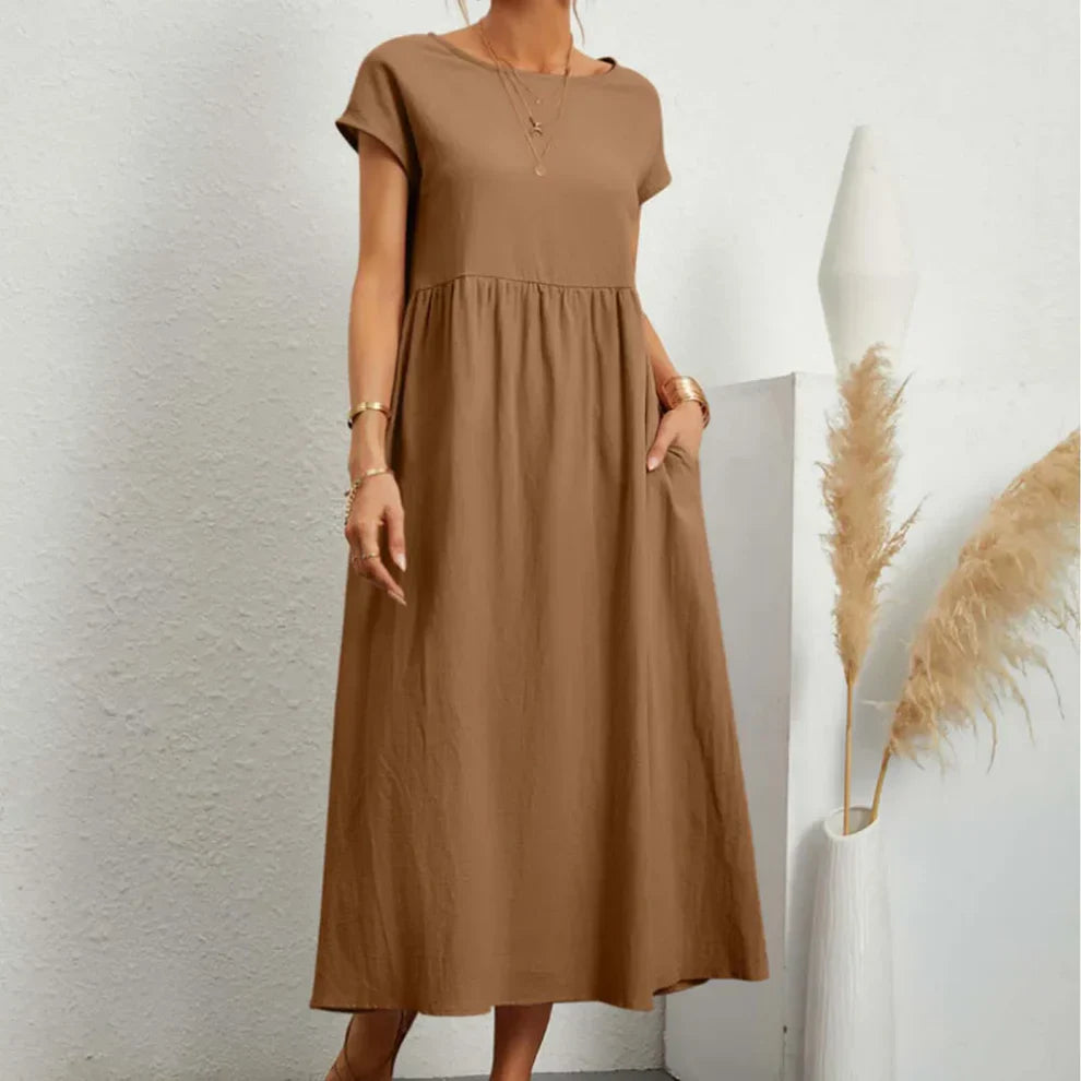 Levoire | Robe Décontractée Élégante Khaki (Rapidement à la fin)
