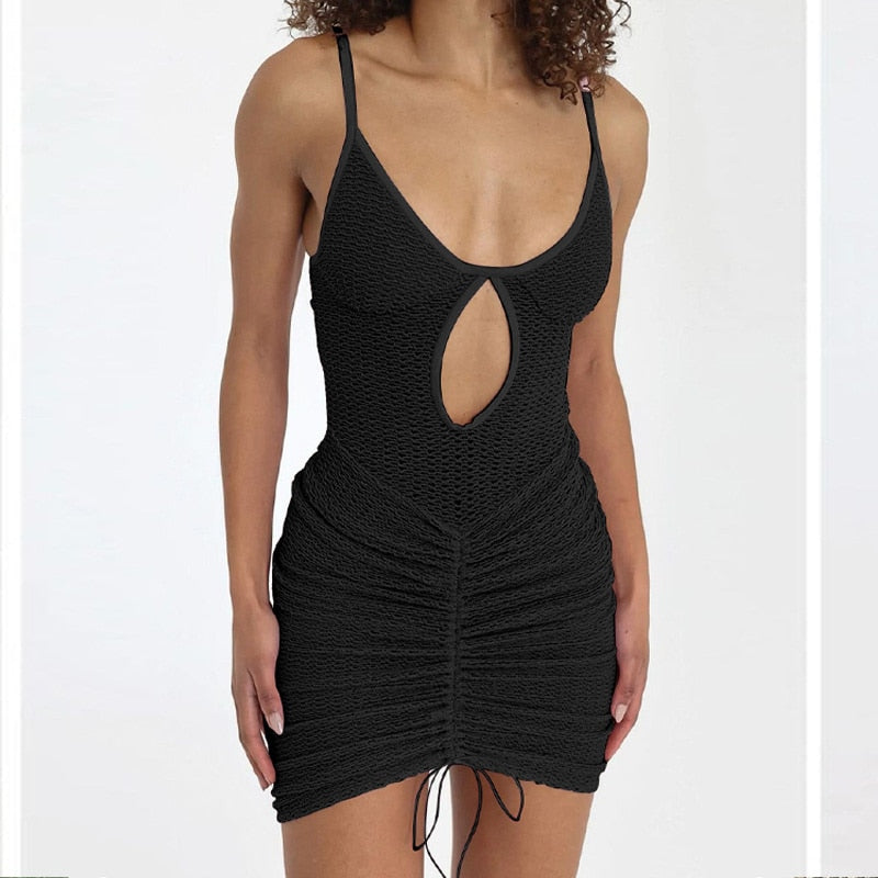 Levoire | Ensemble Spaghetti Creux Et Jupe Courte