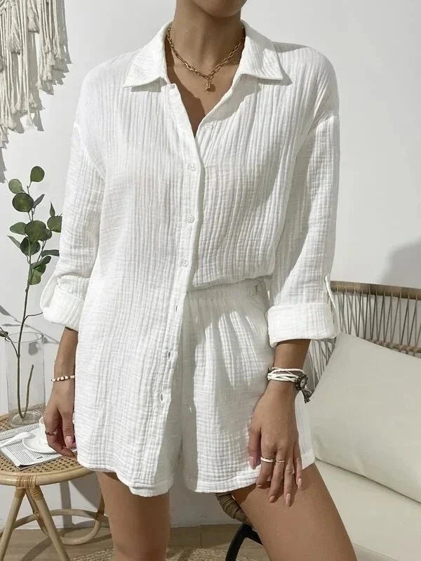 Levoire | Ensemble En Mousseline Pour L'Été Blanc